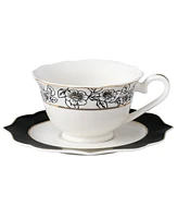 Lorren Home Trends Wavy Mix and Match Bone China Service for 8-Fiona, Set of 57