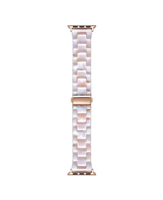 Posh Tech Claire Blush Tortoise Resin Link Band for Apple Watch