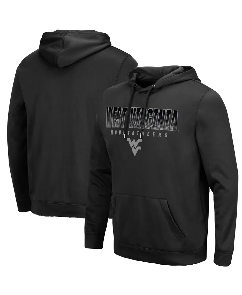 Men's Black West Virginia Mountaineers Blackout 3.0 Pullover Hoodie