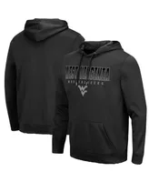 Men's Black West Virginia Mountaineers Blackout 3.0 Pullover Hoodie