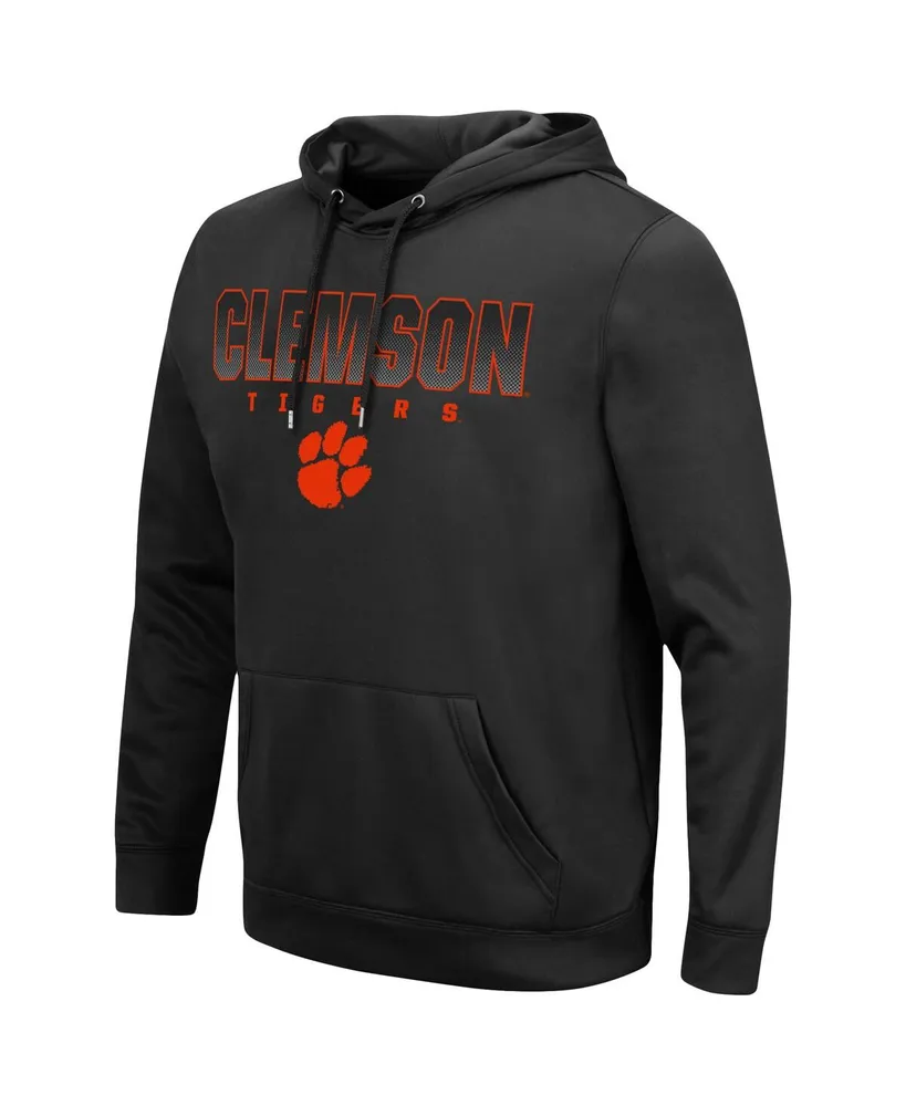 Men's Black Clemson Tigers Blackout 3.0 Pullover Hoodie