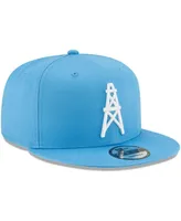 Men's Light Blue Houston Oilers Throwback 9FIFTY Adjustable Snapback Hat