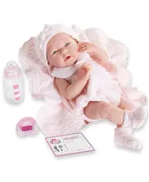 La Newborn 15" Real Girl Baby Doll Pink Knit Outfit - Knit Outfit