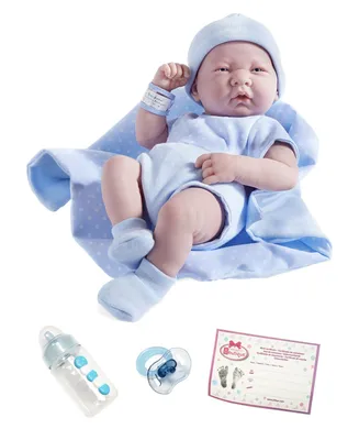 La Newborn14 " Real Boy Baby Doll Blue Outfit