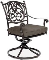 Closeout! Chateau Aluminum Outdoor Dining Swivel Rocker with Outdoor Cushion, Created for Macy's