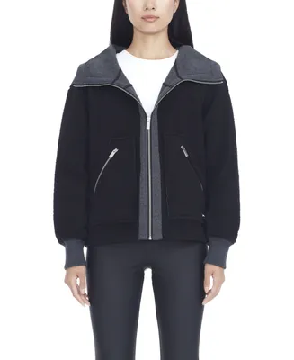Andrew Marc Sport Women's Bonded Faux Sherpa Jacket