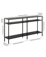 Sivil 55" Console Table with Shelves