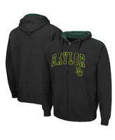 Men's Black Baylor Bears Arch Logo 3.0 Full-Zip Hoodie