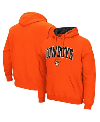 Colosseum Men's Oklahoma State Cowboys Arch & Logo 3.0 Pullover Hoodie