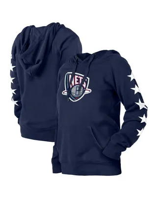 Women's Navy Brooklyn Nets 2021/22 City Edition Pullover Hoodie