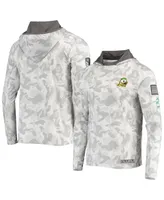 Men's Arctic Camo Oregon Ducks Oht Military-Inspired Appreciation Long Sleeve Hoodie Top