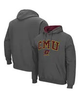 Men's Michigan Chippewas Arch and Logo Pullover Hoodie