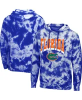 Men's Royal Florida Gators Fanatic Tie-Dye Pullover Hoodie