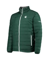 Men's Green Michigan State Spartans Powder Lite Omni-Heat Reflective Full-Zip Jacket