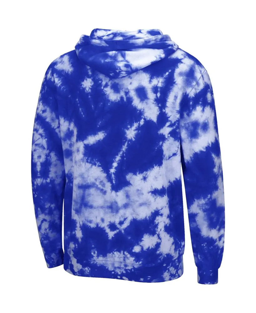 Men's Royal Florida Gators Fanatic Tie-Dye Pullover Hoodie