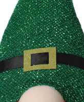 Glitzhome 40" Telescoped Fabric St. Patrick's Gnome Standing Decor