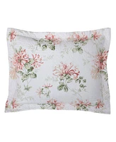 Laura Ashley Honeysuckle Cotton Reversible 3-Pc. Quilt Set