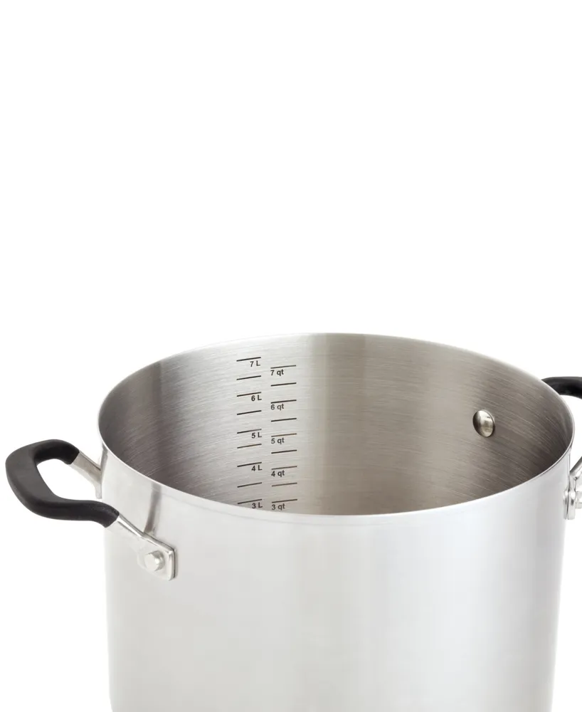KitchenAid Stainless Steel 8 Quart Induction Stockpot with Measuring Marks and Lid