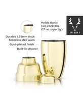 Viski Belmont Heavyweight Cocktail Shaker - Gold