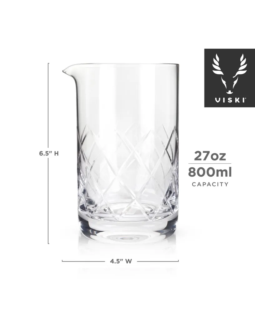 Viski Extra Large Faceted Mixing Glass