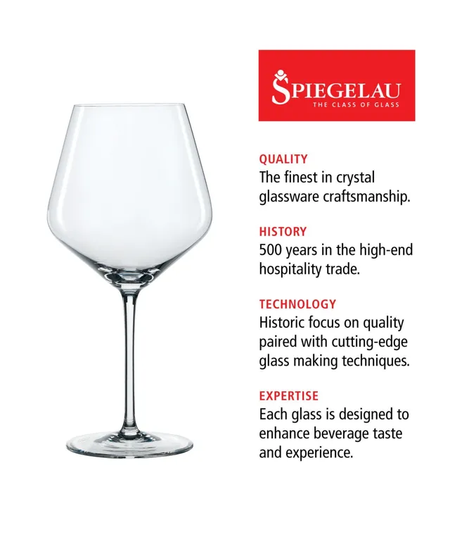 Spiegelau Style Burgundy Glass - Set of 4 