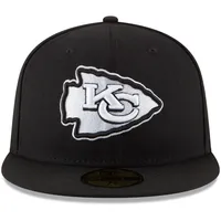 New Era Men's Black Kansas City Chiefs B-Dub 59FIFTY Fitted Hat