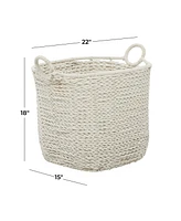 Cotton Bohemian Storage Basket, 18" x 22"