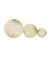 Glam Sculpture, Set of 3 - Gold