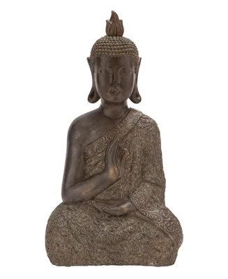 Bohemian Buddha Sculpture, 21" x 11"
