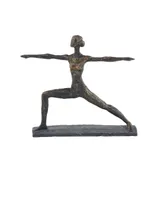 Modern Yoga Sculpture, 12" x 14"