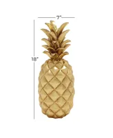 Traditional Decorative Pineapple, 18" x 7" - Gold