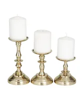 Traditional Candle Holder, Set of 3 - Gold