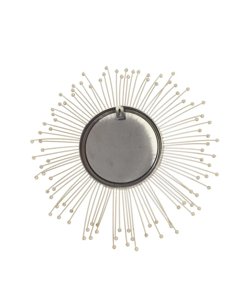 Metal Glam Wall Mirror, Set of 3 - Gold