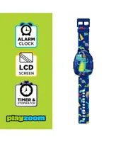 Itouch Playzoom Unisex Kids Dino Dark Blue Silicone Strap Smartwatch 42.5 mm