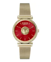 Versus by Versace Women's Brick Lane Gold-tone Stainless Steel Bracelet Watch 34mm