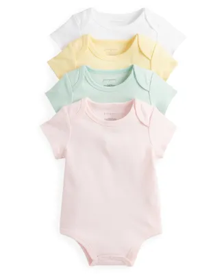 First Impressions Baby Girls Bodysuits, Pack of 4, Created for Macy's