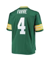 Men's Brett Favre Green Bay Packers Big and Tall 1996 Retired Player Replica Jersey