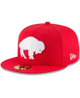 Men's Red Buffalo Bills Omaha Throwback 59FIFTY Fitted Hat