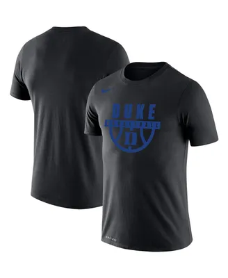 Men's Black Duke Blue Devils Basketball Drop Legend Performance T-shirt