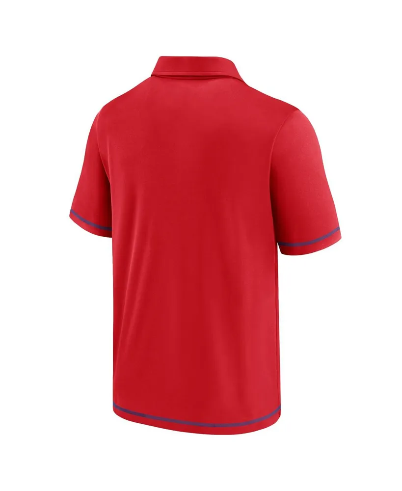 Men's Red La Clippers Primary Logo Polo Shirt