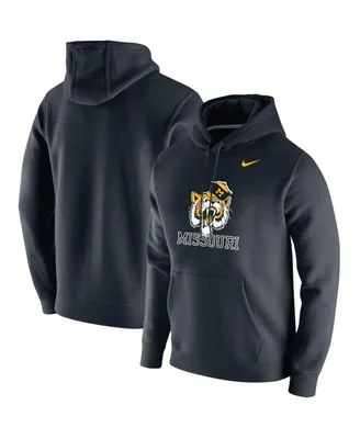 Men's Black Missouri Tigers Vintage-Like School Logo Pullover Hoodie