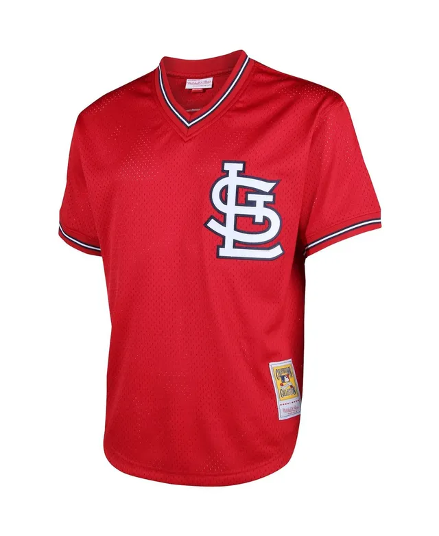 Men's Mitchell & Ness Ozzie Smith St. Louis Cardinals 1994 Navy Batting Practice Cooperstown Jersey