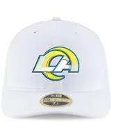 Men's White Los Angeles Rams Team Logo Omaha Low Profile 59FIFTY Fitted Hat