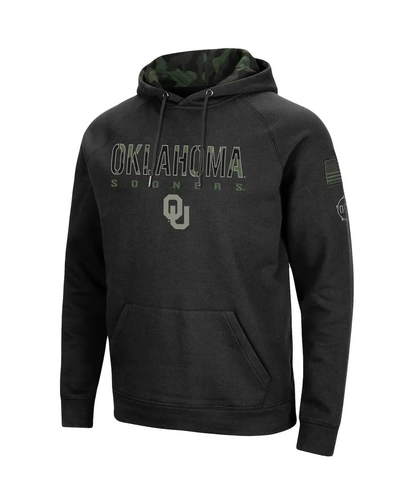 Men's Black Oklahoma Sooners Oht Military-Inspired Appreciation Camo Pullover Hoodie