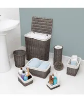 Honey Can Do Split Willow 7-Pc. Woven Bathroom Storage Basket Set