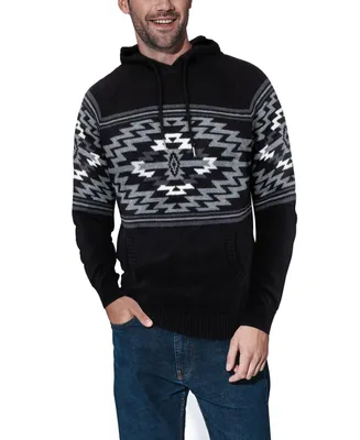 X-Ray Men's Aztec Hooded Sweater