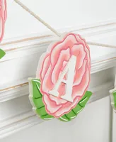 Glitzhome Lighted Mother's Day Wooden Garland, Set of 2