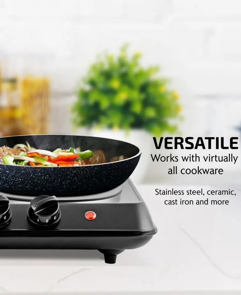 Ovente 1700w Double Hot Plate Electric Countertop Infrared Stove