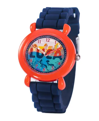 ewatchfactory Boy's Disney Luca Alberto Blue Silicone Strap Plastic Watch 32mm