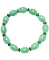 Jade & Chrome Diopside (2-7/8 ct. t.w.) Stretch Bracelet